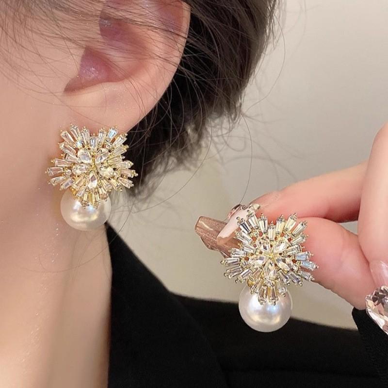 Korean Style S925 Silver Pearl Stud Earrings for Women - Simple, Elegant, and High-End