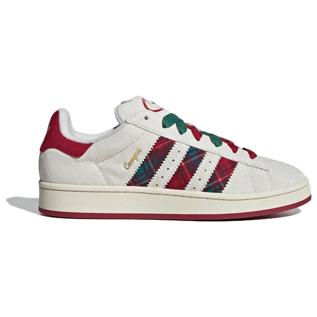 Adidas Originals Campus 00s Round Toe Lace-Up Low-Top Sneakers Unisex Sneakers Red White ID6140