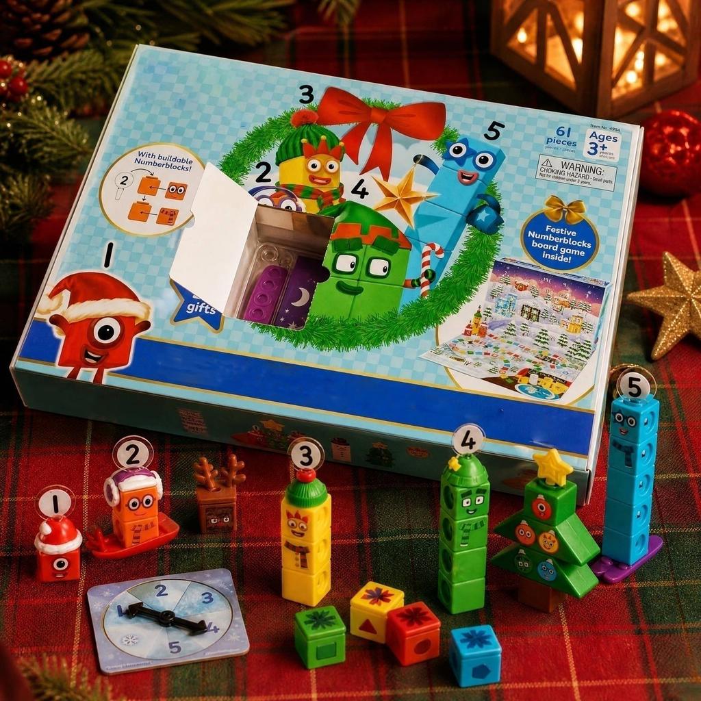 3D Stunning Figurine Building Block Toy Christmas Countdown Calendar