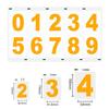 Reflective Waterproof 0-9 Number Stickers - Fluorescent Adhesive for Mailbox, Garage & Letterbox