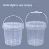 20L Transparent Plastic Water Bucket with Handle