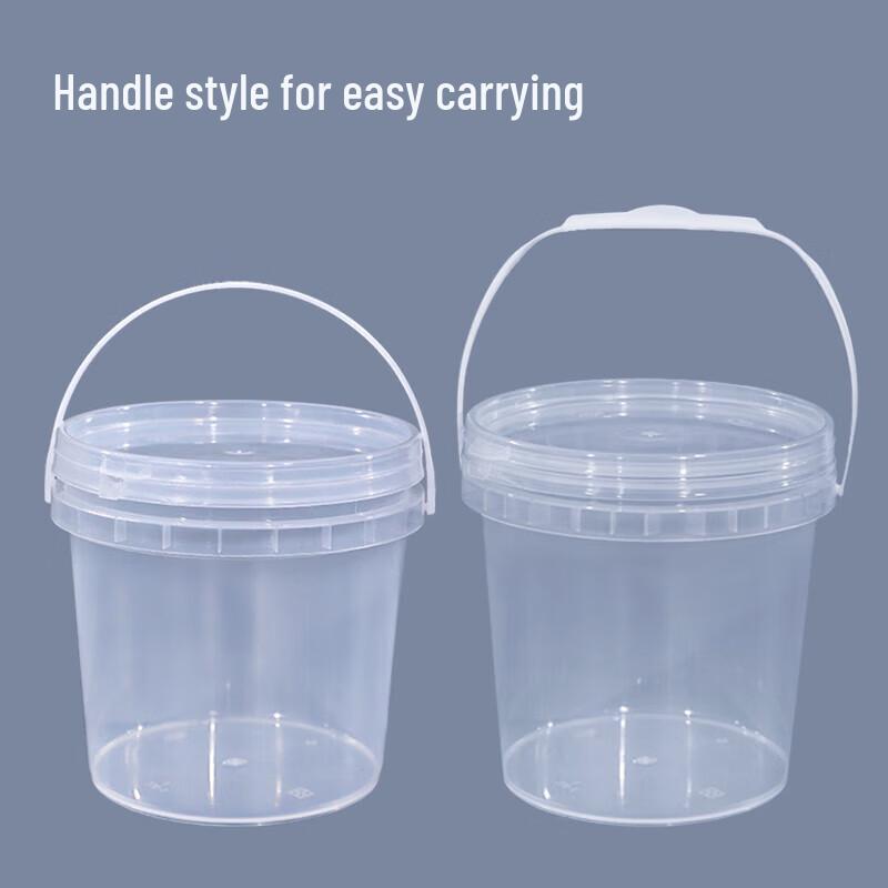 20L Transparent Plastic Water Bucket with Handle