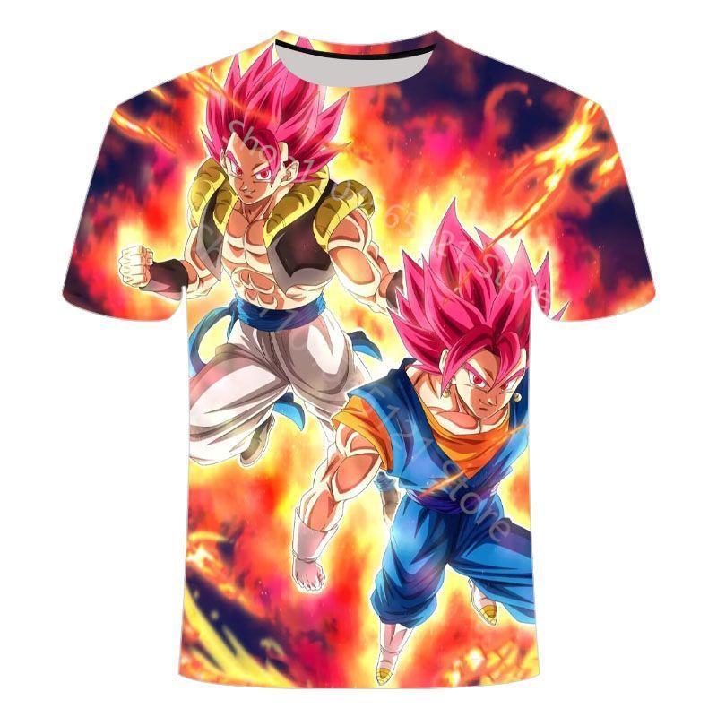2026 Stylish Summer Dragon Ball Super Men's Tee Casual Anime Kids