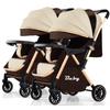 Carrinho de bebê duplo dobrável leve: Design para sentar e reclinar para crianças