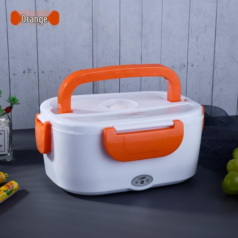 Portable Rechargeable Electric Lunch Box for Car and Home - Self-Heating, Insulated Food Warmer