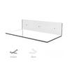 2PCS Acrylic Floating Shelves With Screw And Anchor 12inch Clear/white/Black Wall Mount For Home Décor! Home Storage Accessories