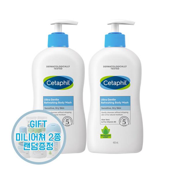 Cetaphil Gentle Body Wash Refreshing 400ml x 2