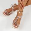 Women's Sandals, Summer One-piece Sandals, Rhinestone High Heels