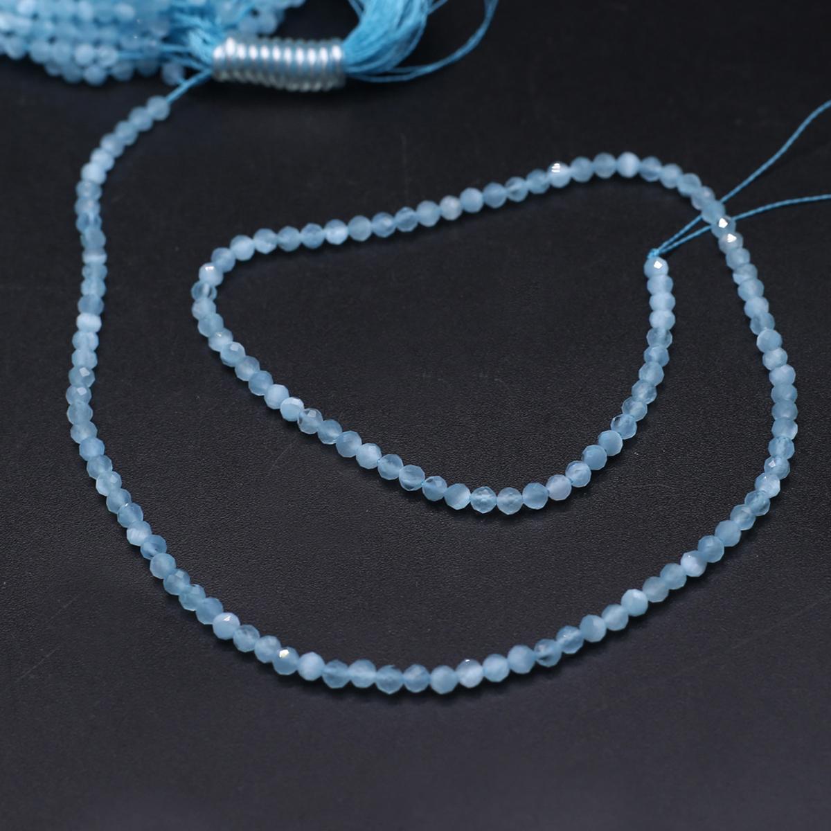 

1 нить, граненые бусины из натурального камня, модные опаловые бусины-разделители для изготовления ювелирных изделий, DIY ожерелья, браслеты, подвесные декоративные аксессуары 38 см 1String/38cm