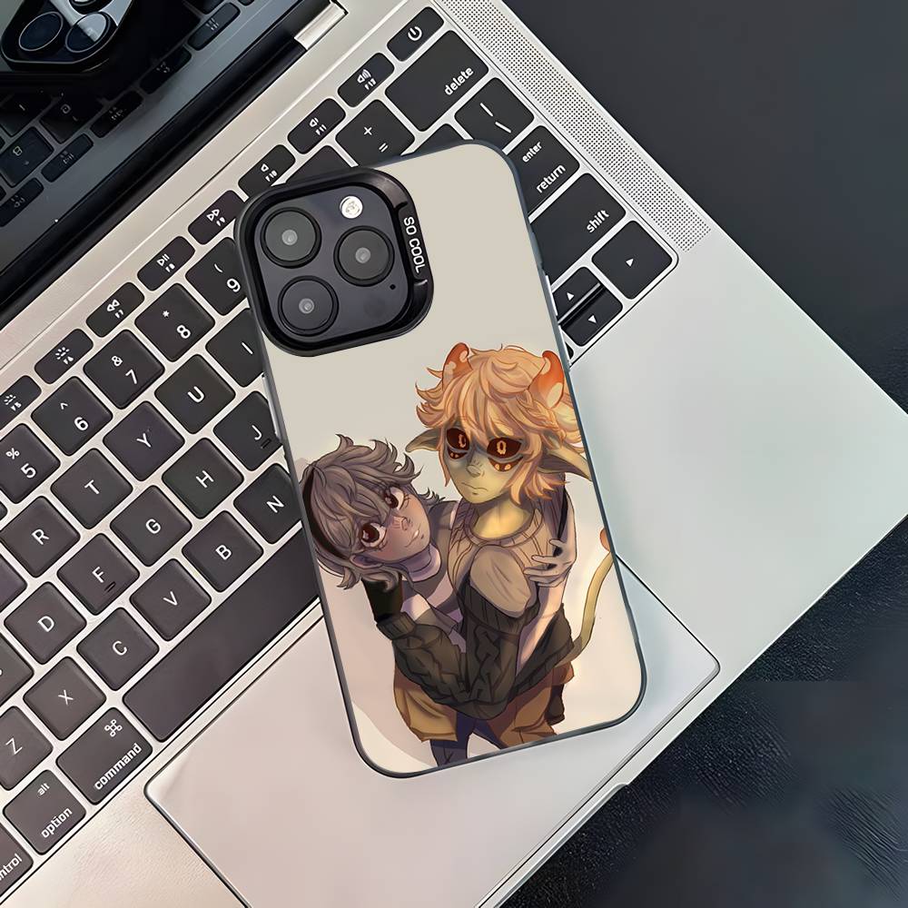 

M-Mushroom Oasis Anime Phone Case For iPhone 17,16,15,14,13,12,11,Pro,Max,Plus,Black Matte Shockproof Cover iPhone17