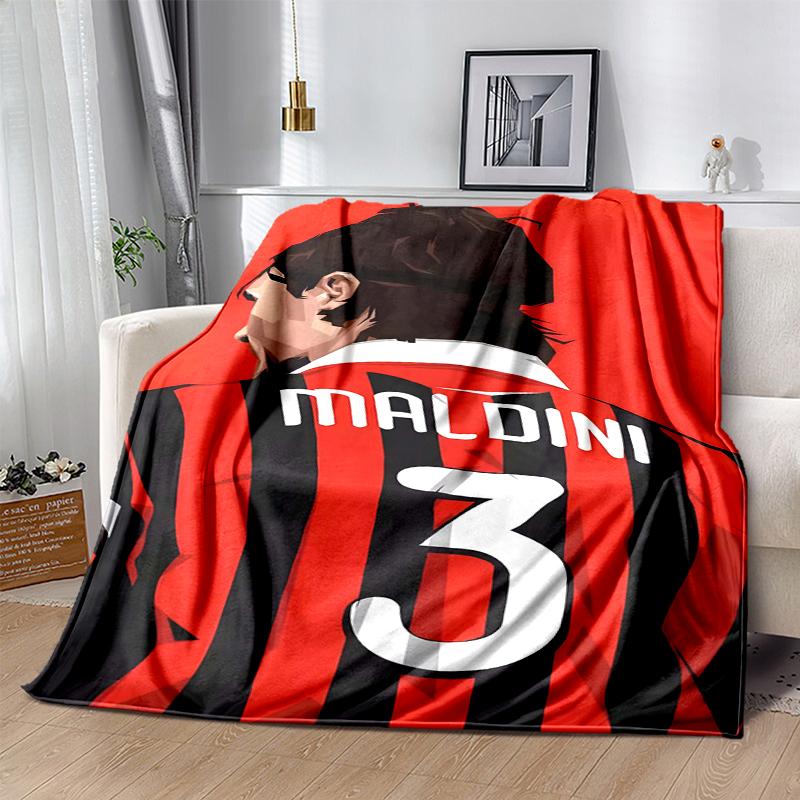 Maldini Flannel Blanket Soft All-Season Throw, Design for Camping, Car Travel, Hiking Sofa, Bed, Office Perfect Gift for Parties