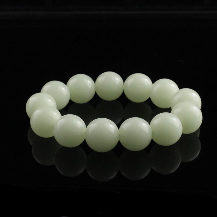 Świecąca w ciemności bransoletka dla par - Fluorescencyjny kamień Nocna Perła dla mężczyzn i kobiet