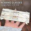 2PCS High-definition Diamond Trimmed New Reading Glasses with Fashionable Reading Style  A Gift for Parents