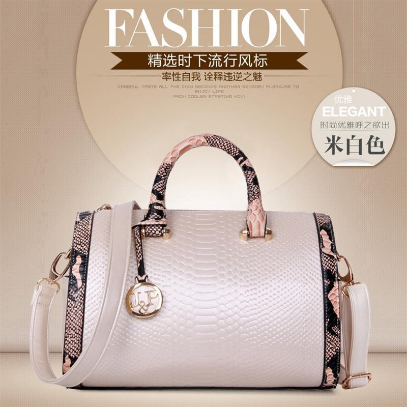 New snake pattern pillow bag Boston handbag women's bag shoulder oblique span bag