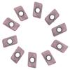 10 Pcs Lathe Turning Inserts Carbide Fast Cutting Speed CNC Milling Inserts with Multi Layer Coating(APMT1604PDERM2 )