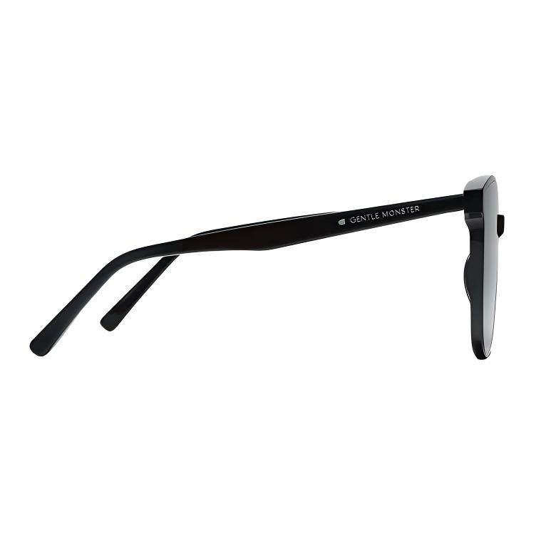 Gentle Monster Myma-01 Square Sunglasses With Letter Engraving Unisex Sunglasses Black MYMA-01