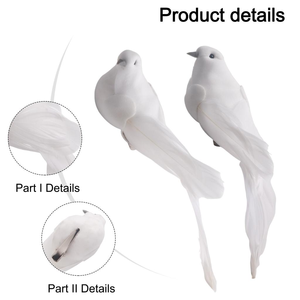 Vogel Künstliche Tauben Draußen Schaumstoff Liebhaber Ornament