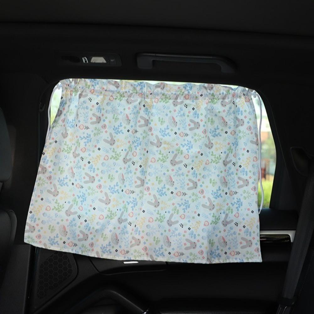 UV Protection Car Curtains Cute Cartoon Car Window Cover Creative Sunshade Curtain  Car Interior