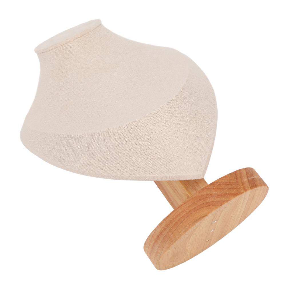 16.5x10.5x23.5cm Solid Wood Bust Necklace Display Stand