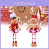 Charming Handmade Christmas Gingerbread Man Doll Decorative Figurine For Holiday Cheer