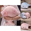 Adorable Pink And Blue Whale Plush Toy Soft Cuddly Stuffed Animal Pillow