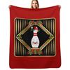 CHRISTMAS SKITTLES BOWLING Throw Blanket Warm Accent Blanket for Living Room Decoration