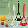 Food Grade Silicone Potato Masher Nonstick Non-scratch Avocado Smasher Comfortable grip Even Mesh Holes Fruit Ricer