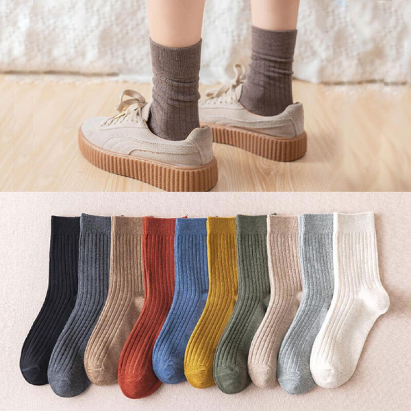 Iljo Basic Golji Long Socks 8 Colors white