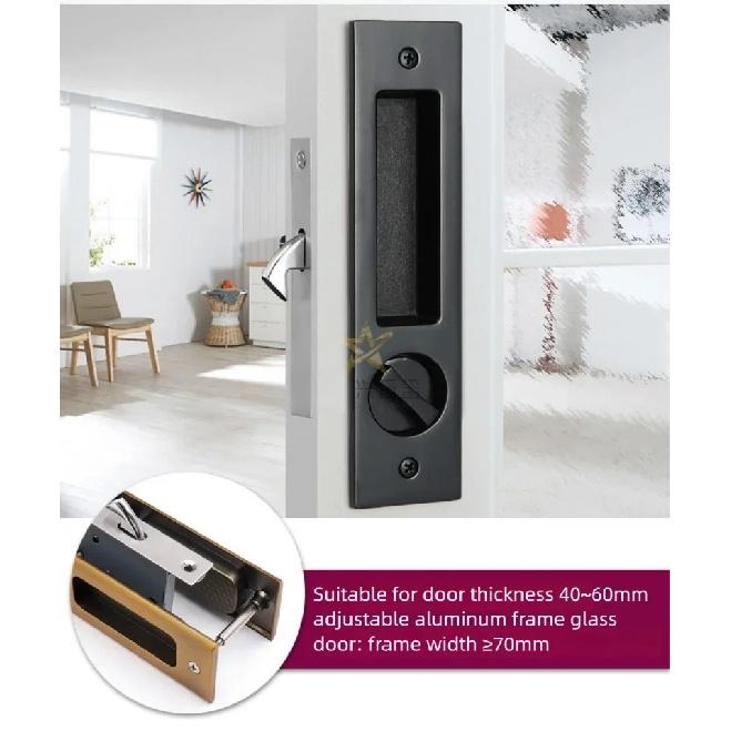 Sliding Door Lock Sliding Door Lock Black Indoor Balcony Kitchen Handle Bathroom With Key Mobile Sliding Door Hook Lock