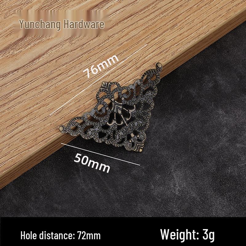 Iron Flower Decorative Corner Stickers for Antique Furniture and Wooden Boxes