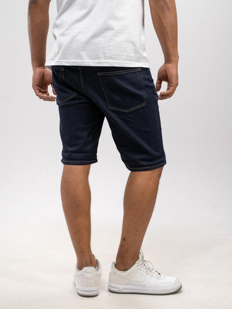 Men's Dark Blue Denim Shorts MyStars Classic 28