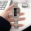 Suitable for applewatchS10/11 double-row drill case Apple Watch iwatch9876se hollow half-pack case