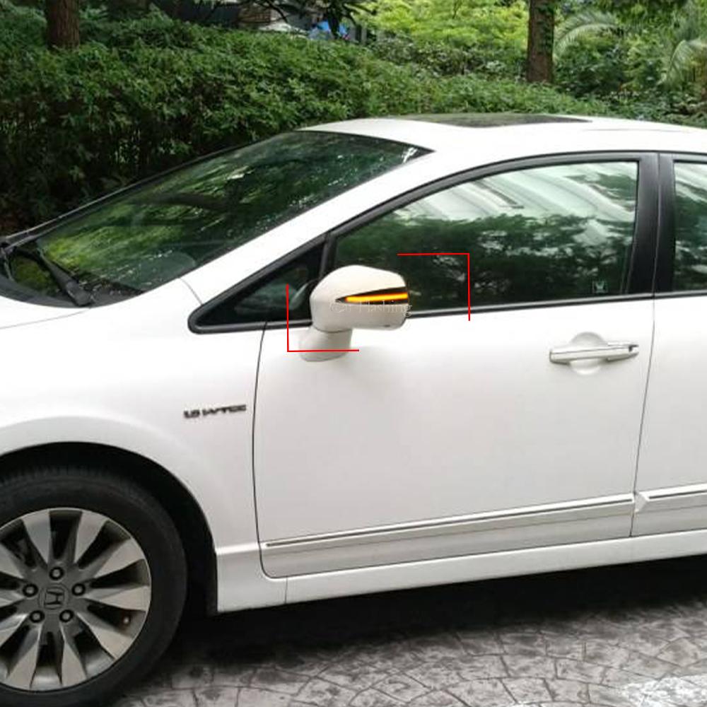 Dynamic Blinker LED Turn Signal Light Indicator Side Mirror Lamp for Honda Civic 8th MK8 Hatchback 3D 5D 2006 2012 FN2 FN FK
