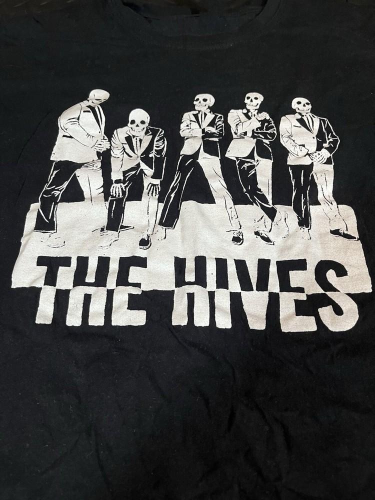 Vtg The Hives Band Heavy Cotton Black All Size Shirt SE482 Unisex T-Shirt S