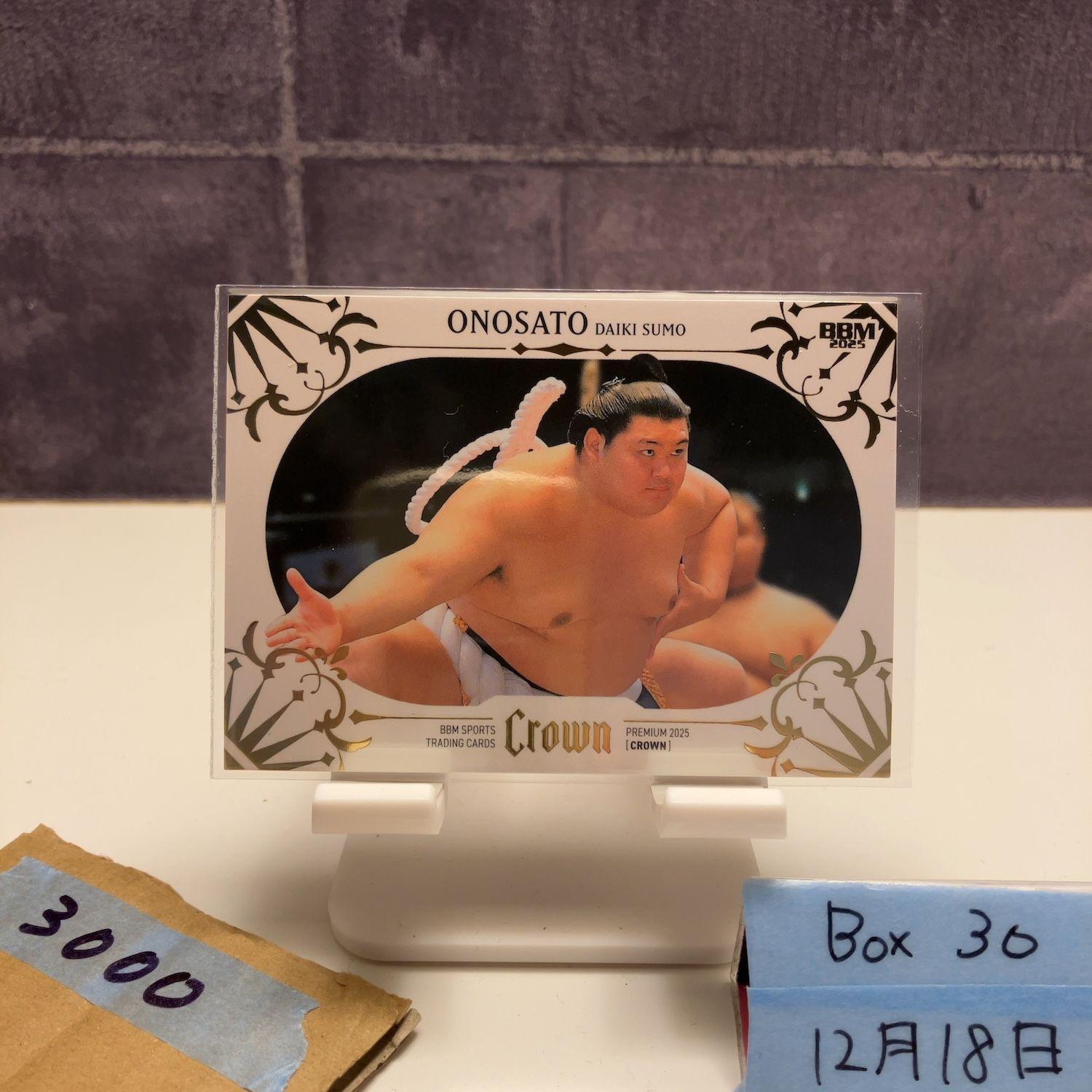 2025 BBM Dainosato Yasuki 076/120 Sumo Crown Card