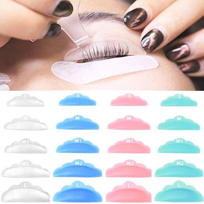 High-quality Silicone Eyelash Curling Pads Set Of Five Pairs In Assorted Colors For Perfect Lash Curls