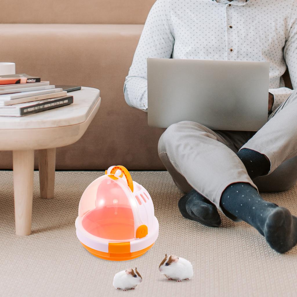 Hamster Cage Travel Carrier Durable Portable Case for Small Pets Hamster House Easy Clean Pet Shelter Cage House