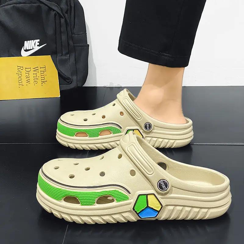 Indoor Pvc Slides Walk Around Home Beach Men's Shoe House Male Slipper Trend 2024 Original Style With 2025 New In Fun Elegant