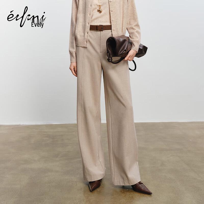 

Eifini Women s High-Waist Straight-Leg Casual Pants L