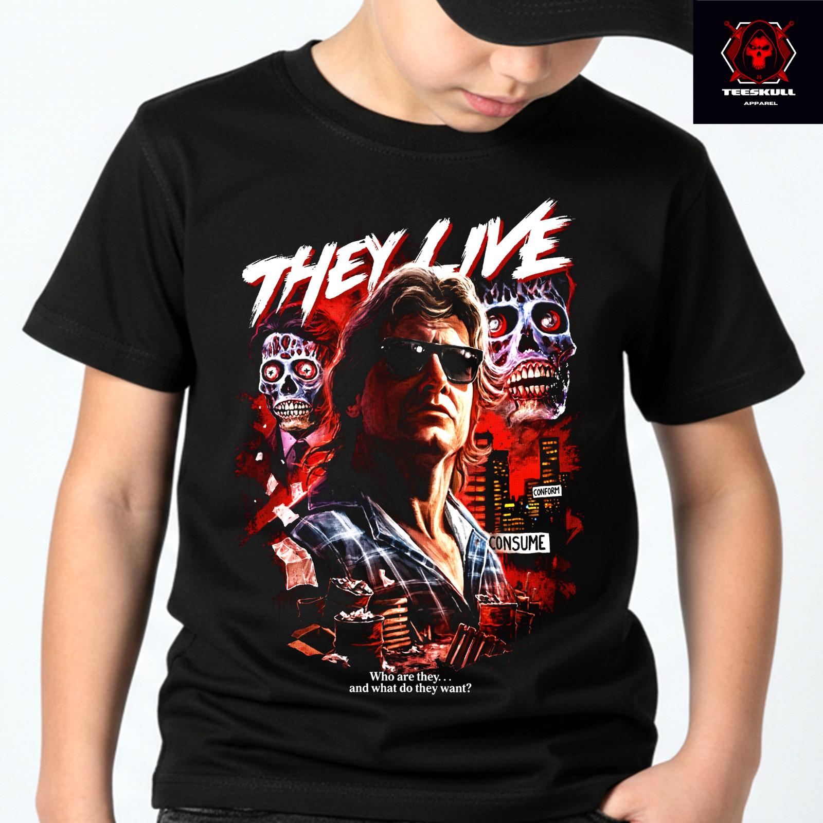They Live (1988) Retro Sci-Fi Horror Top Premium Soft Cotton T-Shirt 3XL
