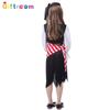 Pirate Costume Enchanting For Girls With Striped Irregular Hem For Halloween Fun