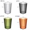 Large Capacity Waste Bin Striped Garbage Container Creative Plastic Trash Can  Kitchen
