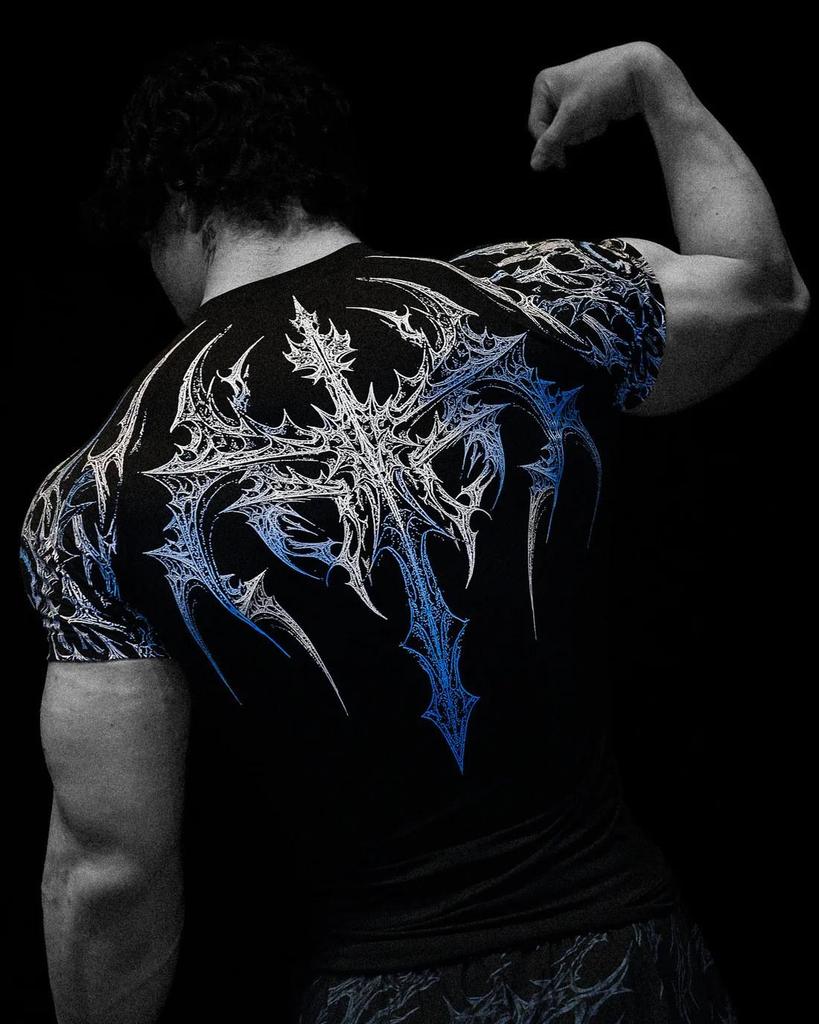 BreatheDivinity Men's Quick-Dry Dark Style Sports T-Shirt