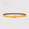 New Genuine Leather Thin Belt Women's Fashion Belt with Skirt Simple Trendy Thin Belt Korean Style Women's Thin Belt