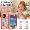 Jouets Téléphone pour Enfants Jouet Musical Éducatif Licorne Mobile Bébé Appareil Photo Selfie Avec Carte TF 8 Go Jouets pour Garçons Filles Cadeau d'Anniversaire