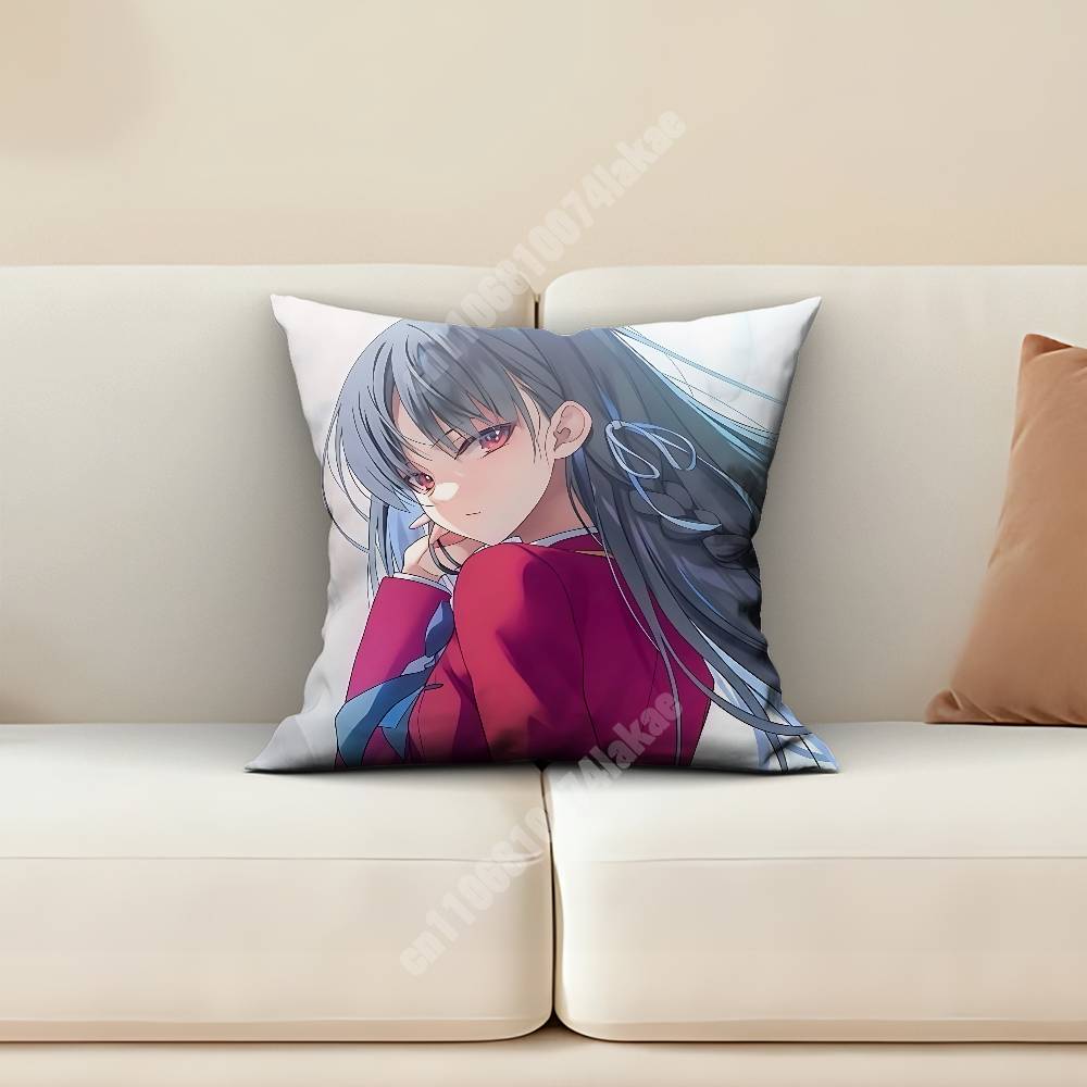 Horikita Suzune The EElite Classroom Pillow Cover Sofa Couch Cushion Case Creative Workspace Accent Home Decor