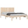 Solid Wood Bed Frame Without Mattress 160 X 200 Cm Pine Wood