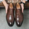 Fashion Size 38-48 Classic Men Business Dress Shoes Men Casual Comfortable Fashion Leather Shoes Men Gentleman Banquet Brand Derby Shoes