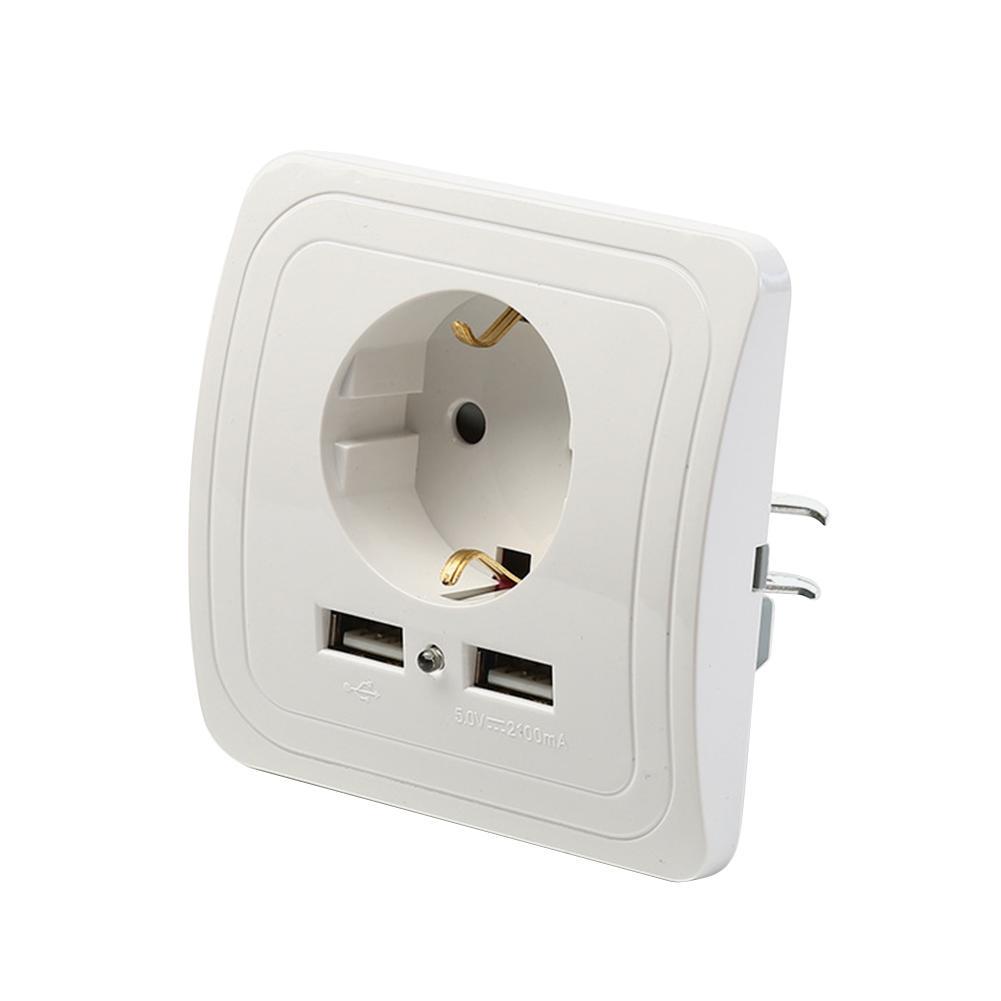 

10A зарядки группа домохозяйств USB порт сокета ЕС разъем электрические розетки