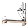 VEVOR Pilates Reformer with Tower 2.4 m Pilates Machine 181 kg Rubberwood, for Home Use and Gym Workout, with Jump Board, Springs, Sitting Box